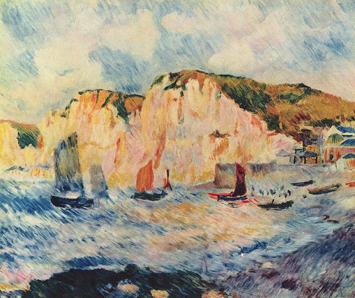 Pierre-Auguste Renoir Meer und Klippen Sweden oil painting art